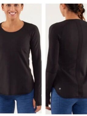 Lululemon Reversible Black Long-Sleeve Top
